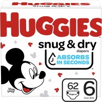 Фото - Підгузки Huggies Snug and Dry 6 / 62 pcs 