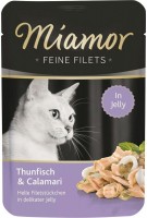Корм для кішок Miamor Fine Fillets in Jelly Tuna/Calamari  24 pcs