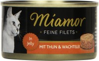 Zdjęcia - Karma dla kotów Miamor Fine Fillets in Jelly Tuna/Quail Egg  6 pcs