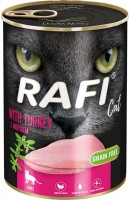 Karma dla kotów Rafi Cat Canned with Turkey 400 g 
