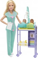 Lalka Barbie Baby Doctor Playset GKH23 