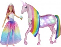 Lalka Barbie Dreamtopia Magical Lights Unicorn GWM78 