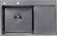 Кухонна мийка KRONER Schwarze-7849LHM CV025278 780x490