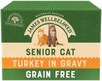 Zdjęcia - Karma dla kotów James Wellbeloved Senior Cat Turkey in Gravy  12 pcs