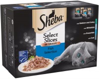 Zdjęcia - Karma dla kotów Sheba Select Slices Fish Collection in Gravy  48 pcs