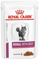 Zdjęcia - Karma dla kotów Royal Canin Renal Beef Gravy Pouch  96 pcs