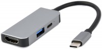 Кардридер / USB-хаб Cablexpert A-CM-COMBO3-02 