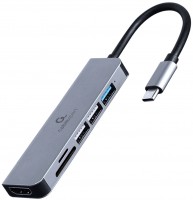 Кардридер / USB-хаб Cablexpert A-CM-COMBO6-02 