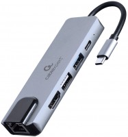 Кардридер / USB-хаб Cablexpert A-CM-COMBO5-04 
