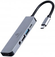 Кардридер / USB-хаб Cablexpert A-CM-COMBO5-02 