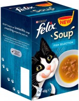Karma dla kotów Felix Soup Fish Selection  6 pcs