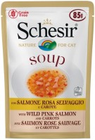 Корм для кішок Schesir Cat Soup Wild Pink Salmon with Carrots 6 pcs 