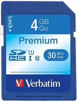 Karta pamięci Verbatim Premium SDHC UHS-I V10 U1 Class 10 4 GB