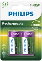 Акумулятор / батарейка Philips 2xC 3000 mAh 
