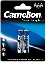 Фото - Акумулятор / батарейка Camelion Super Heavy Duty  2xAAA Blue