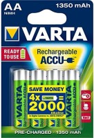 Акумулятор / батарейка Varta Rechargeable Accu 4xAA 1350 mAh 