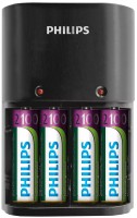Фото - Зарядка для акумуляторної батарейки Philips MultiLife Charger + 4xAA 2100 mAh 