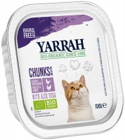 Karma dla kotów Yarrah Organic Chunks with Chicken and Turkey 100 g  12 pcs