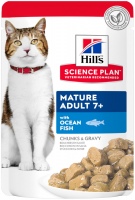 Karma dla kotów Hills SP Adult 7+ Ocean Fish Pouch  12 pcs