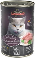 Корм для кішок Leonardo Adult Canned with Rabbit  400 g 6 pcs