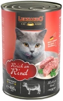 Karma dla kotów Leonardo Adult Canned with Beef 400 g  24 pcs