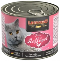 Karma dla kotów Leonardo Adult Canned with Poultry  200 g 6 pcs