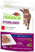 Karma dla kotów Trainer Adult Sterilised with Beef Pouch 85 g 