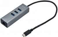 Czytnik kart pamięci / hub USB i-Tec USB-C Metal HUB 3 Port + Gigabit Ethernet Adapter 
