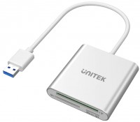 Фото - Кардридер / USB-хаб Unitek USB 3.0 3-Port Memory Card Reader 