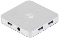 Czytnik kart pamięci / hub USB i-Tec USB 3.0 Metal Charging HUB 4 Port 