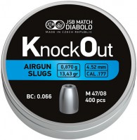 Pocisk i nabój JSB KnockOut 4.52 mm 0.870 g 400 pcs 