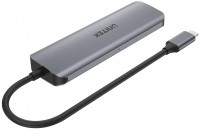 Czytnik kart pamięci / hub USB Unitek uHUB P5+ 6-in-1 USB-C Hub with HDMI, 100W Power Delivery and Dual Card Reader 