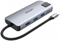 Czytnik kart pamięci / hub USB Unitek uHUB P5+ 5-in-1 USB-C Ethernet Hub with HDMI and 100W Power Delivery 