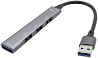 Кардридер / USB-хаб i-Tec USB 3.0 Metal HUB 1x USB 3.0 + 3x USB 2.0 