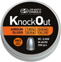 Фото - Кулі й патрони JSB KnockOut MKII 5.49 mm 1.645 g 200 pcs 