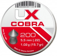 Кулі й патрони Umarex UX Cobra 5.5 mm 1.02 g 200 pcs 