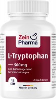 Фото - Амінокислоти ZeinPharma L-Tryptophan 500 mg 45 cap 