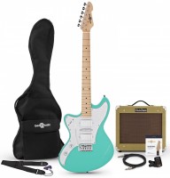 Gitara Gear4music Seattle Left Handed Electric Guitar SubZero V35RG Amp Pack 