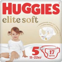 Zdjęcia - Pielucha Huggies Elite Soft 5 / 17 pcs 