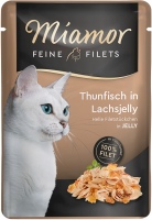 Karma dla kotów Miamor Fine Fillets in Jelly Tuna/Salmon  24 pcs