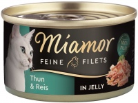 Корм для кішок Miamor Fine Fillets in Jelly Tuna/Rice  6 pcs