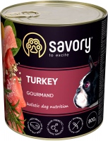 Karm dla psów Savory Gourmand Turkey Pate 0.8 kg