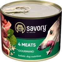 Фото - Корм для собак Savory Gourmand 4 Meats Pate 0.2 кг