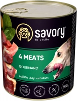 Корм для собак Savory Gourmand 4 Meats Pate 0.8 кг