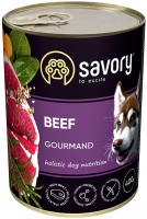 Фото - Корм для собак Savory Gourmand Beef Pate 0.4 кг