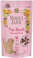 Karm dla psów Rosies Farm Mini Hearts Extra Small Treats Veal 1 szt.