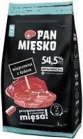 Karm dla psów PAN MIESKO Adult Large Dog Pork with Wild Boar 3 kg