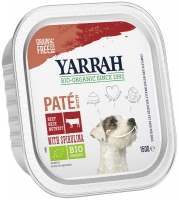 Karm dla psów Yarrah Organic Dog Pate with Beef/Chicken 12 pcs 12 szt.