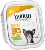 Karm dla psów Yarrah Organic Dog Pate with Chicken 12 pcs 12 szt.