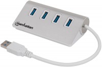 Кардридер / USB-хаб MANHATTAN 4-Port SuperSpeed USB 3.0 Hub 